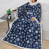 Blanket with Sleeves - Patch Pocket