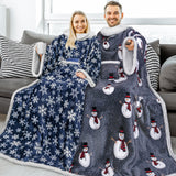 Blanket with Sleeves - Patch Pocket