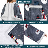 Blanket with Sleeves - Patch Pocket