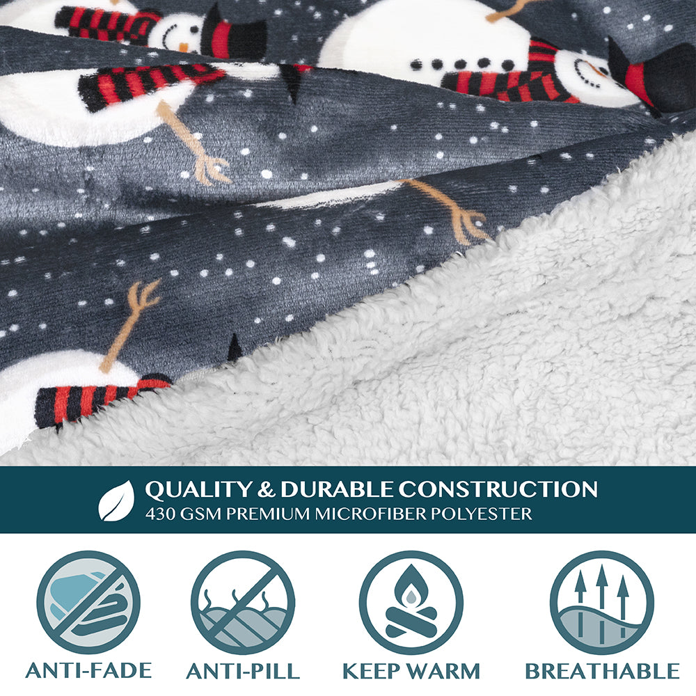 Blanket with Sleeves - Patch Pocket
