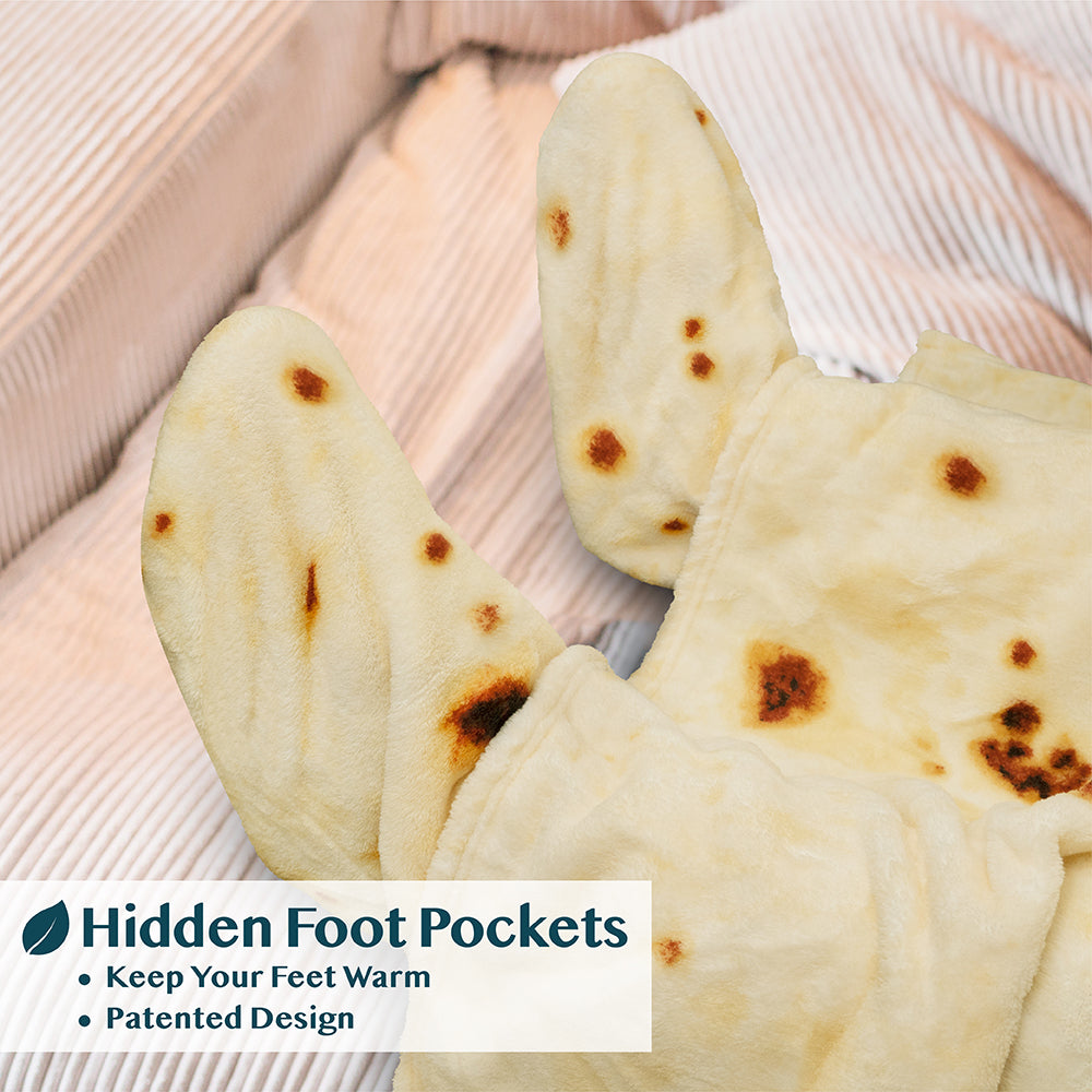 Blanket with Sleeves - Foot Pockets