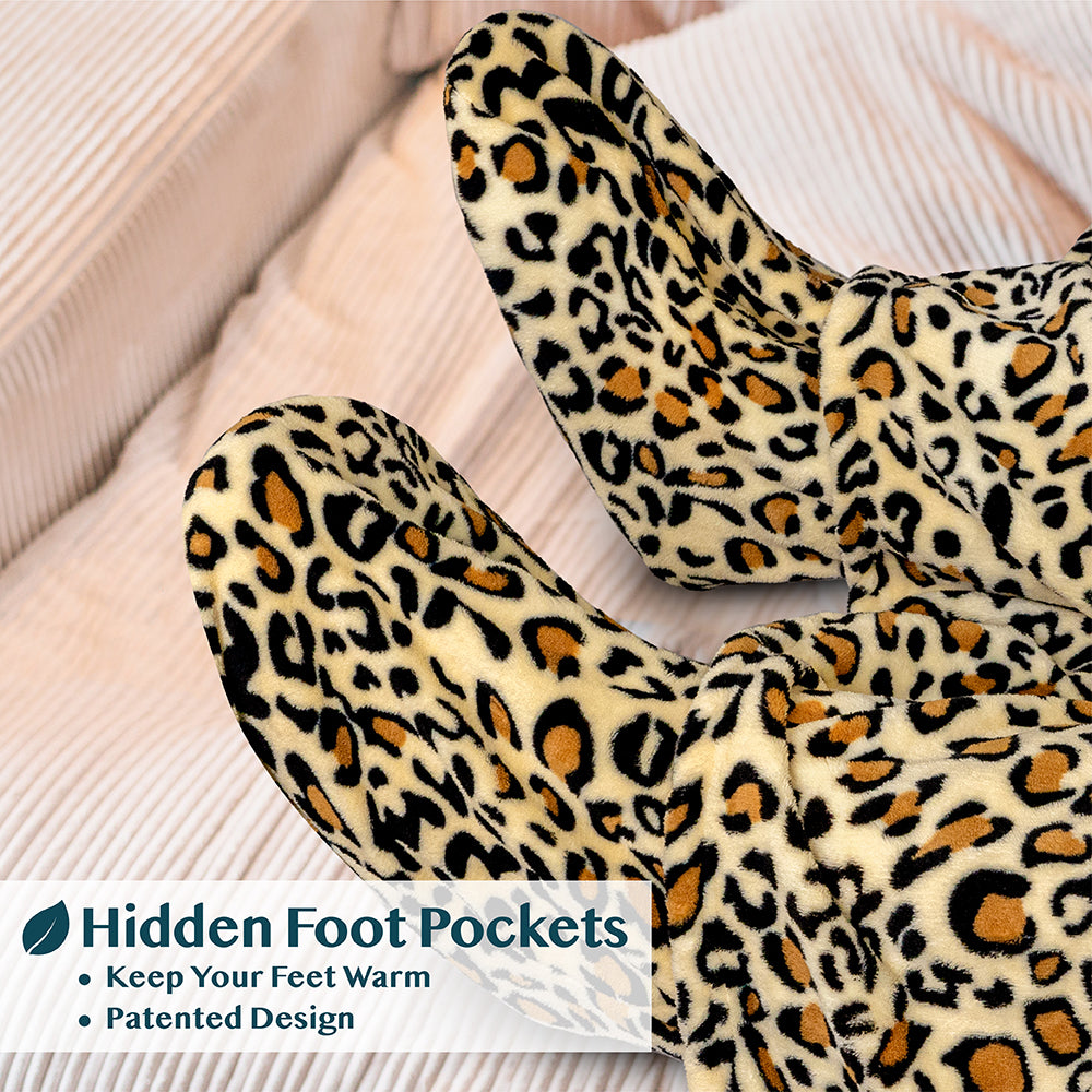 Blanket with Sleeves - Foot Pockets