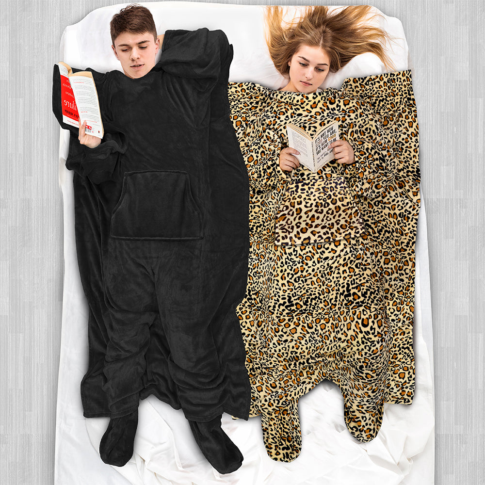 Blanket with Sleeves - Foot Pockets