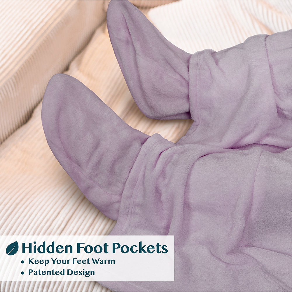 Blanket with Sleeves - Foot Pockets
