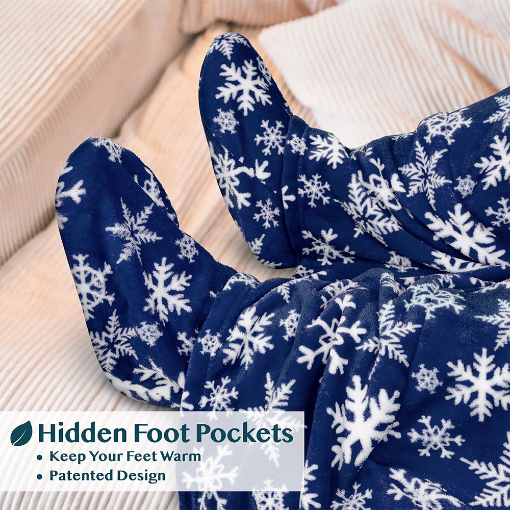 Blanket with Sleeves - Foot Pockets