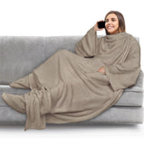 Blanket with Sleeves - Foot Pockets