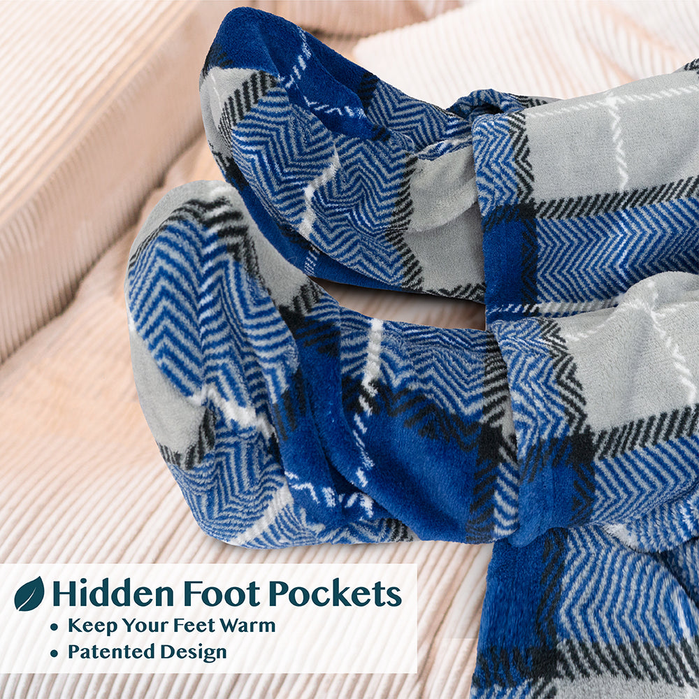 Blanket with Sleeves - Foot Pockets