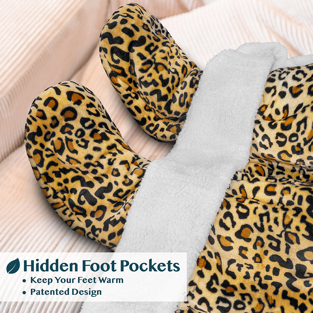 Blanket with Sleeves - Foot Pockets