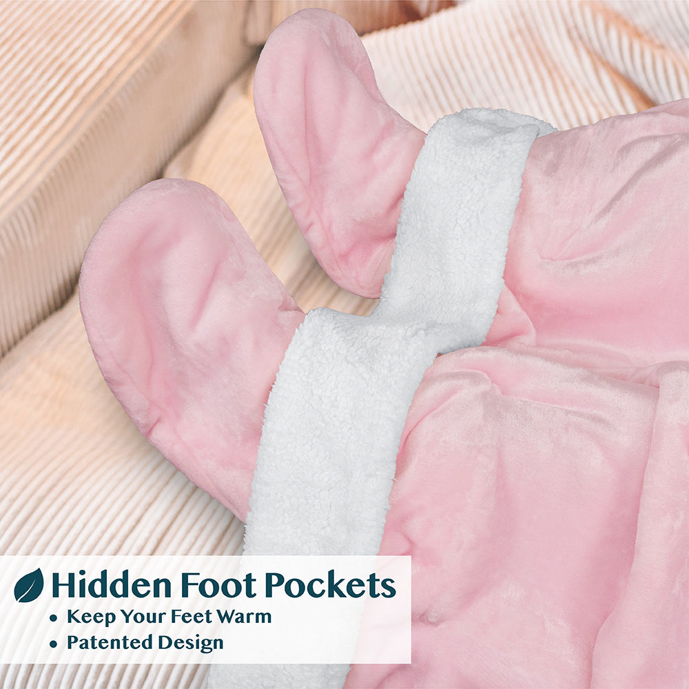 Blanket with Sleeves - Foot Pockets
