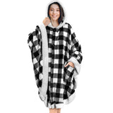 Angel Wrap Hoodie Sherpa Poncho Blanket