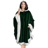 Angel Wrap Hoodie Sherpa Poncho Blanket