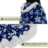 Angel Wrap Hoodie Sherpa Poncho Blanket