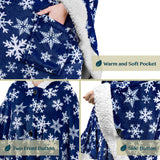 Angel Wrap Hoodie Sherpa Poncho Blanket