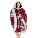 Angel Wrap Hoodie Sherpa Poncho Blanket