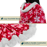 Angel Wrap Hoodie Sherpa Poncho Blanket