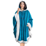 Angel Wrap Hoodie Sherpa Poncho Blanket