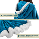 Angel Wrap Hoodie Sherpa Poncho Blanket