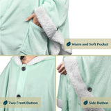 Angel Wrap Hoodie Sherpa Poncho Blanket