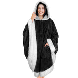 Angel Wrap Hoodie Sherpa Poncho Blanket