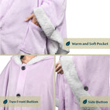 Angel Wrap Hoodie Sherpa Poncho Blanket