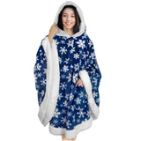 Angel Wrap Hoodie Sherpa Poncho Blanket