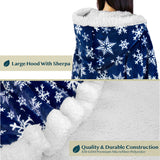 Angel Wrap Hoodie Sherpa Poncho Blanket