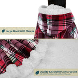 Angel Wrap Hoodie Sherpa Poncho Blanket