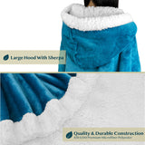 Angel Wrap Hoodie Sherpa Poncho Blanket