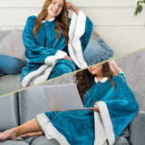 Angel Wrap Hoodie Sherpa Poncho Blanket