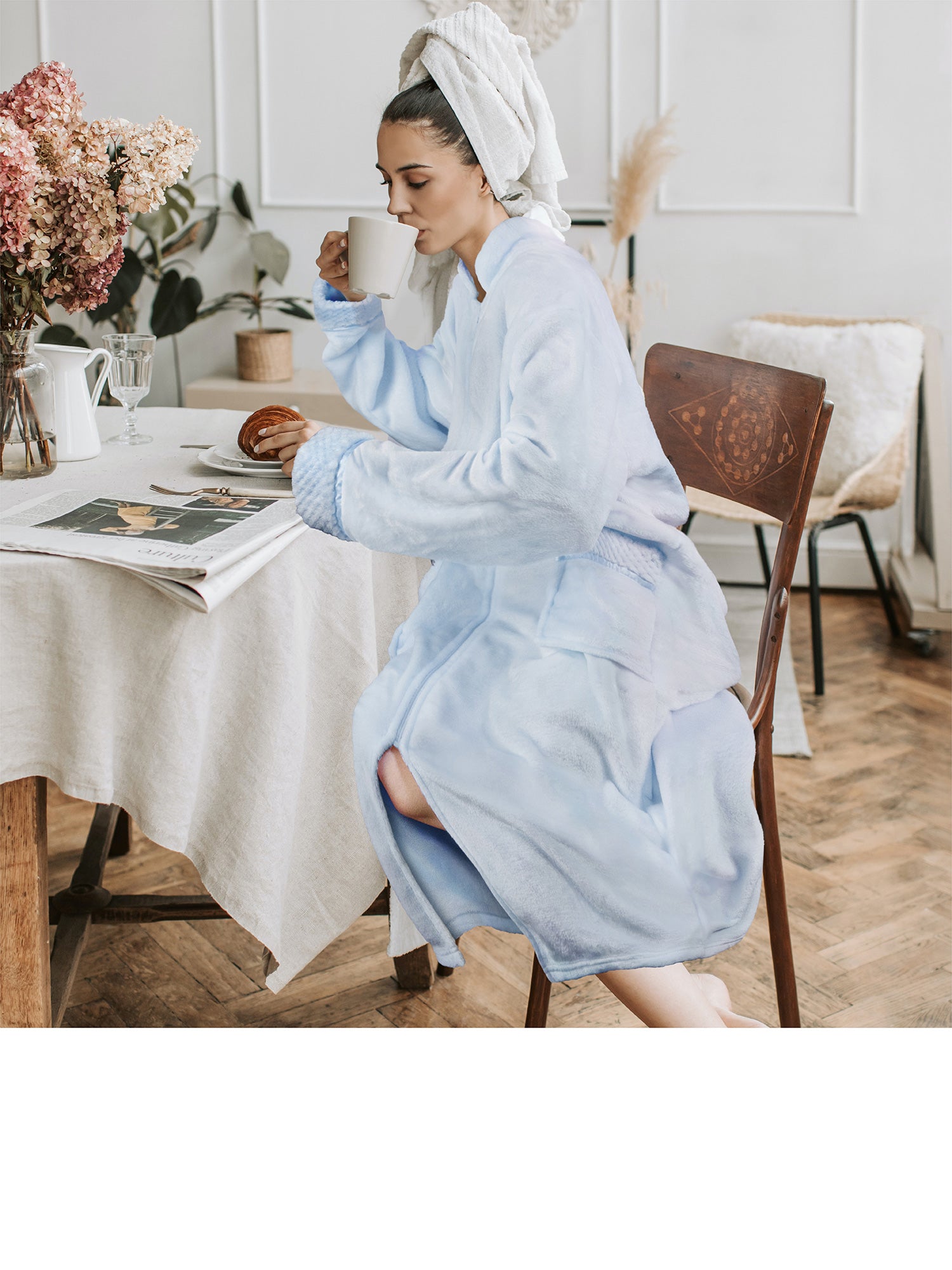 Women's zippered housecoat hotsell