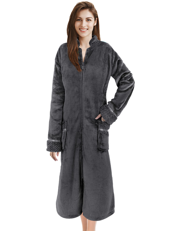 Women's Housecoat Zipper Robe