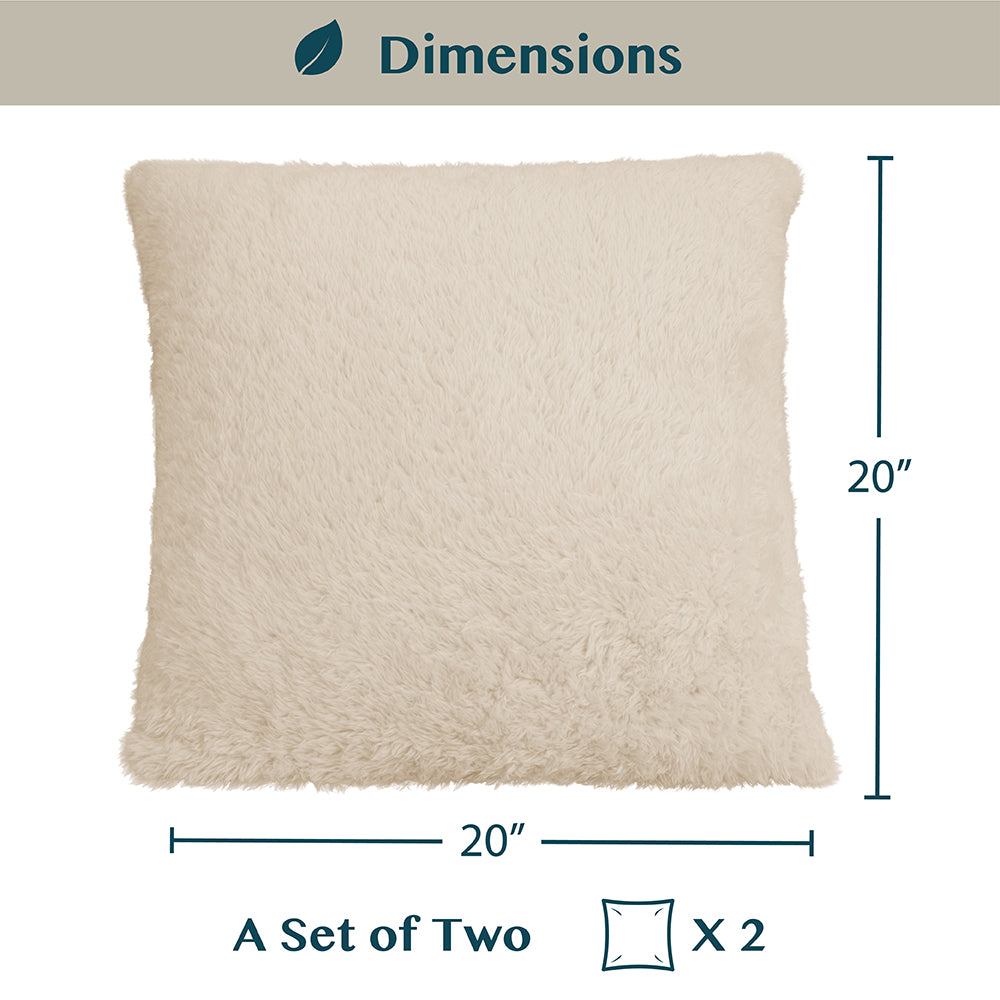 Sherpa Fleece Pillow Cover - Set of 2