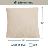 Sherpa Fleece Pillow Cover - Set of 2