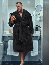 Men's Sherpa Fluffy Robe