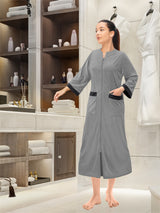 Women's Jersey Housecoat Zipper Robe