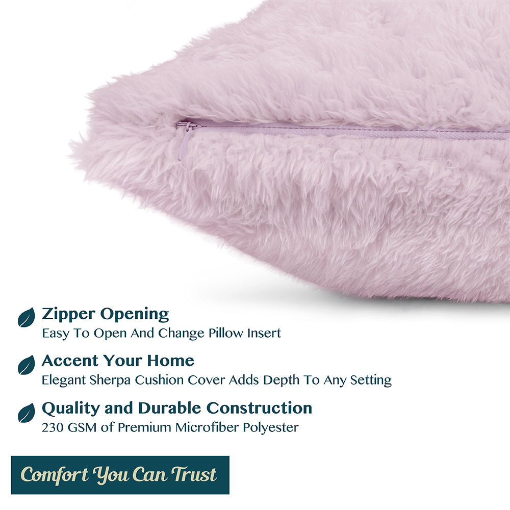 Sherpa Fleece Pillow Cover - Set of 2