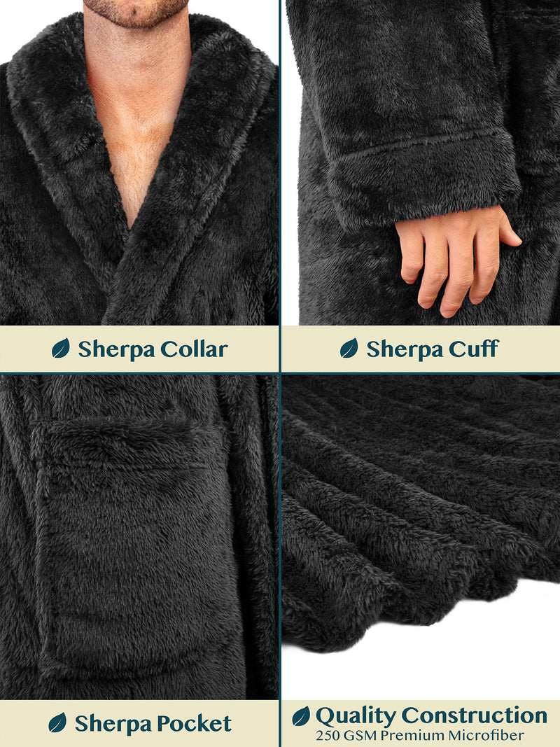 Men's Sherpa Fluffy Robe