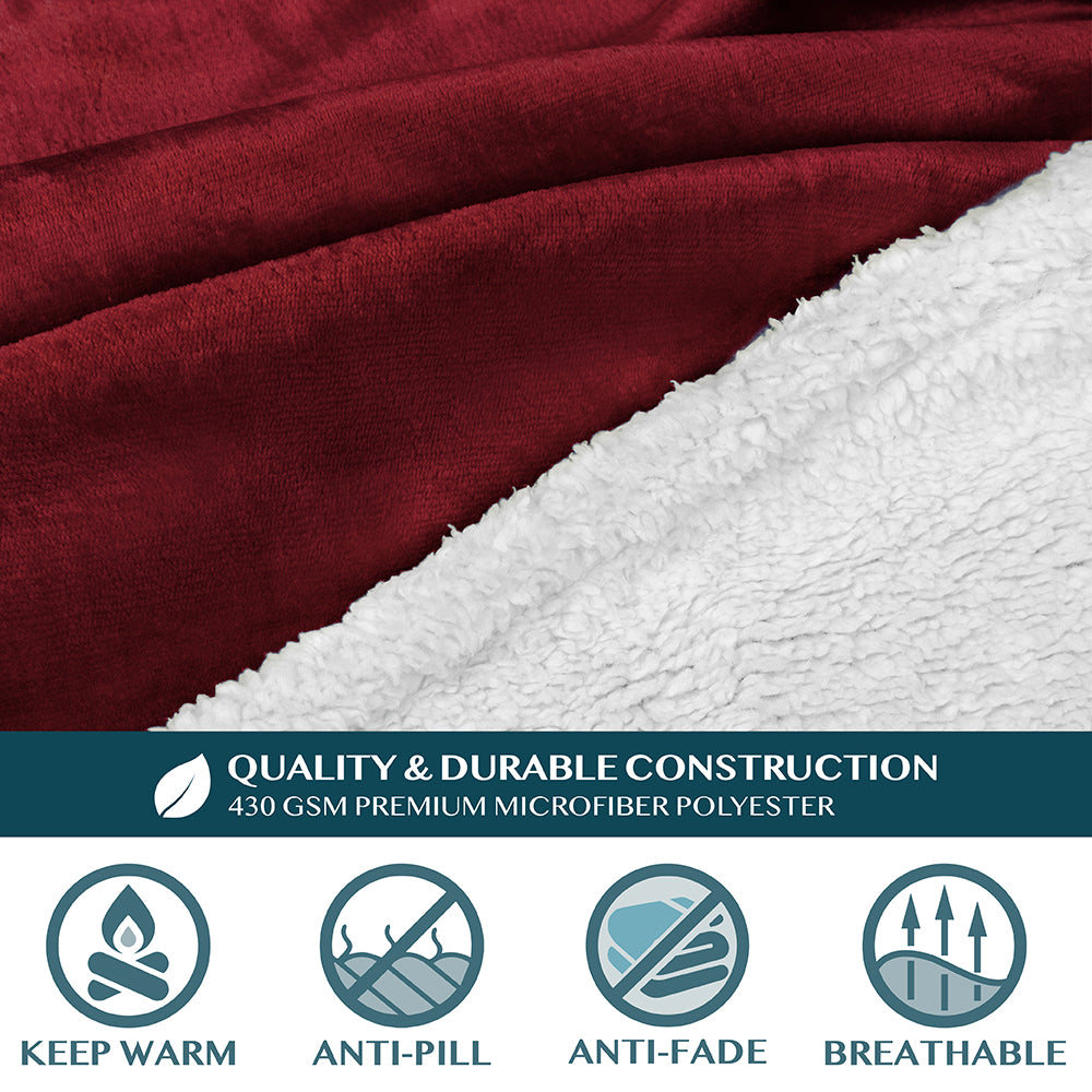 Blanket with Sleeves - Patch Pocket