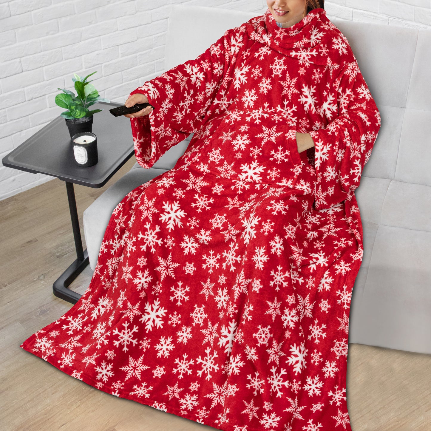 Blanket with Sleeves - Kangaroo Pocket