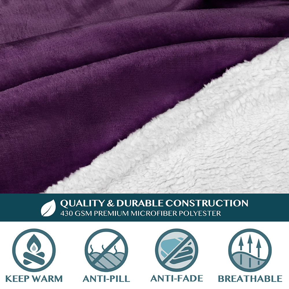 Blanket with Sleeves - Patch Pocket