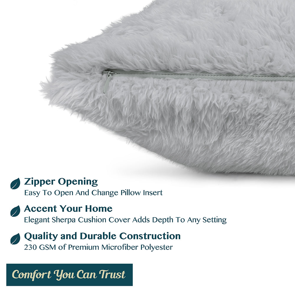 Sherpa Fleece Pillow Cover - Set of 2