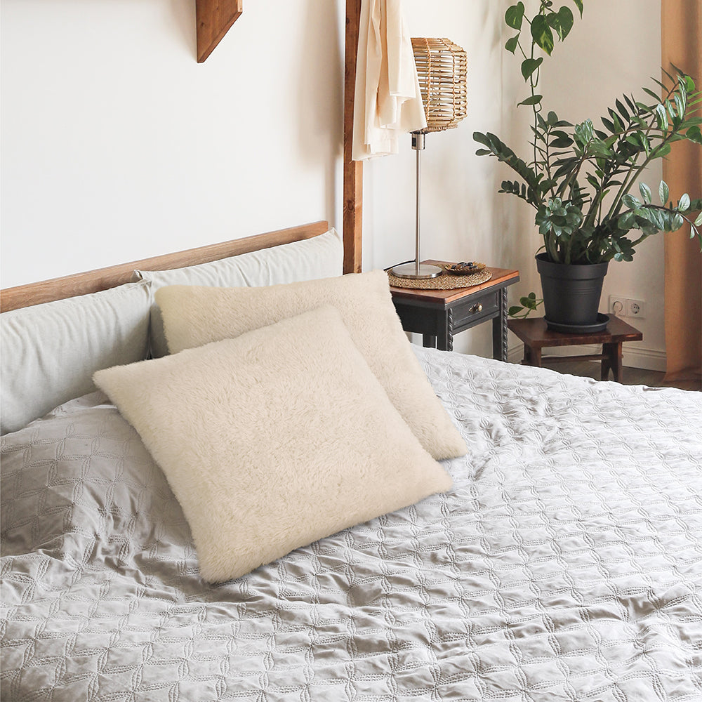 Sherpa Fleece Pillow Cover - Set of 2