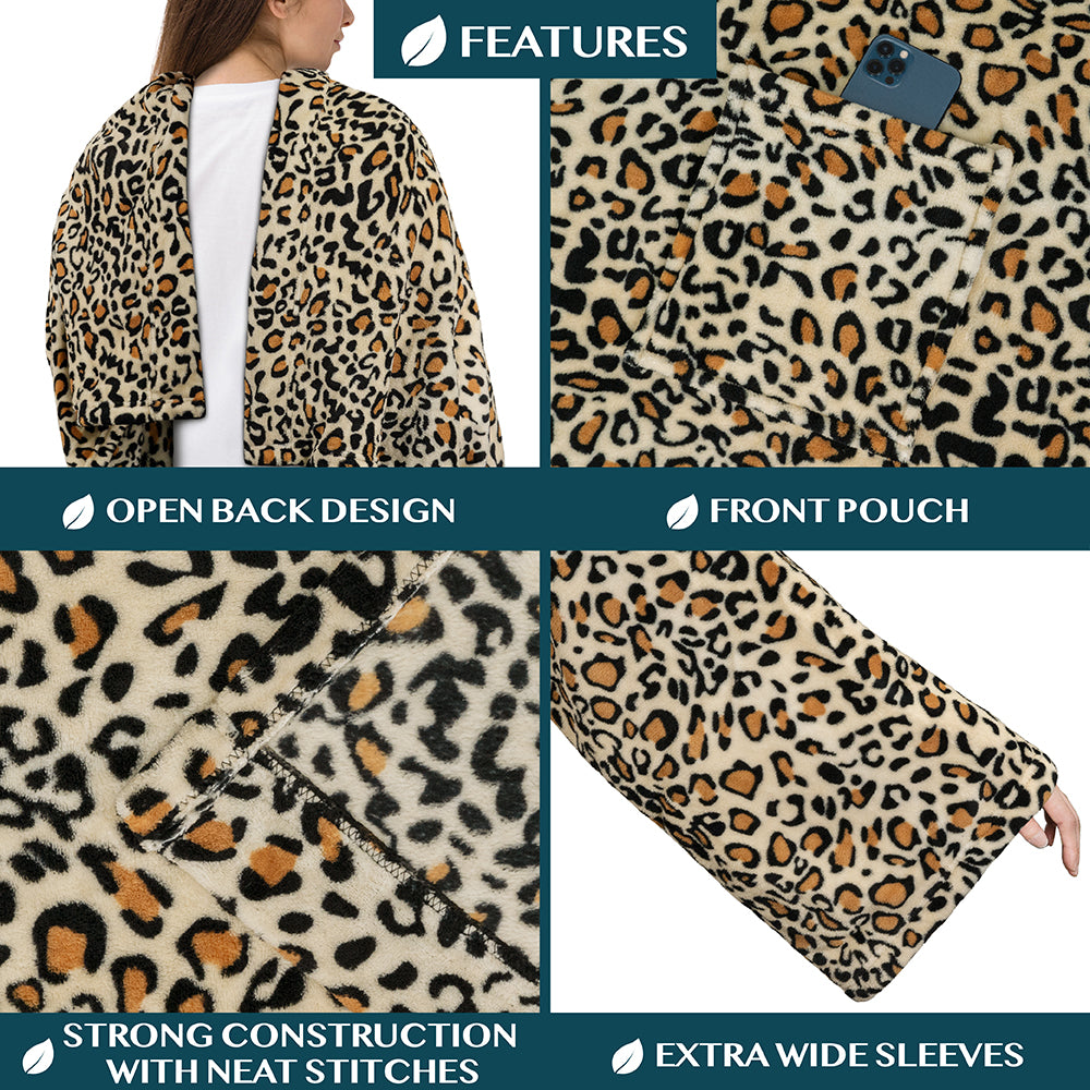 Blanket with Sleeves - Patch Pocket