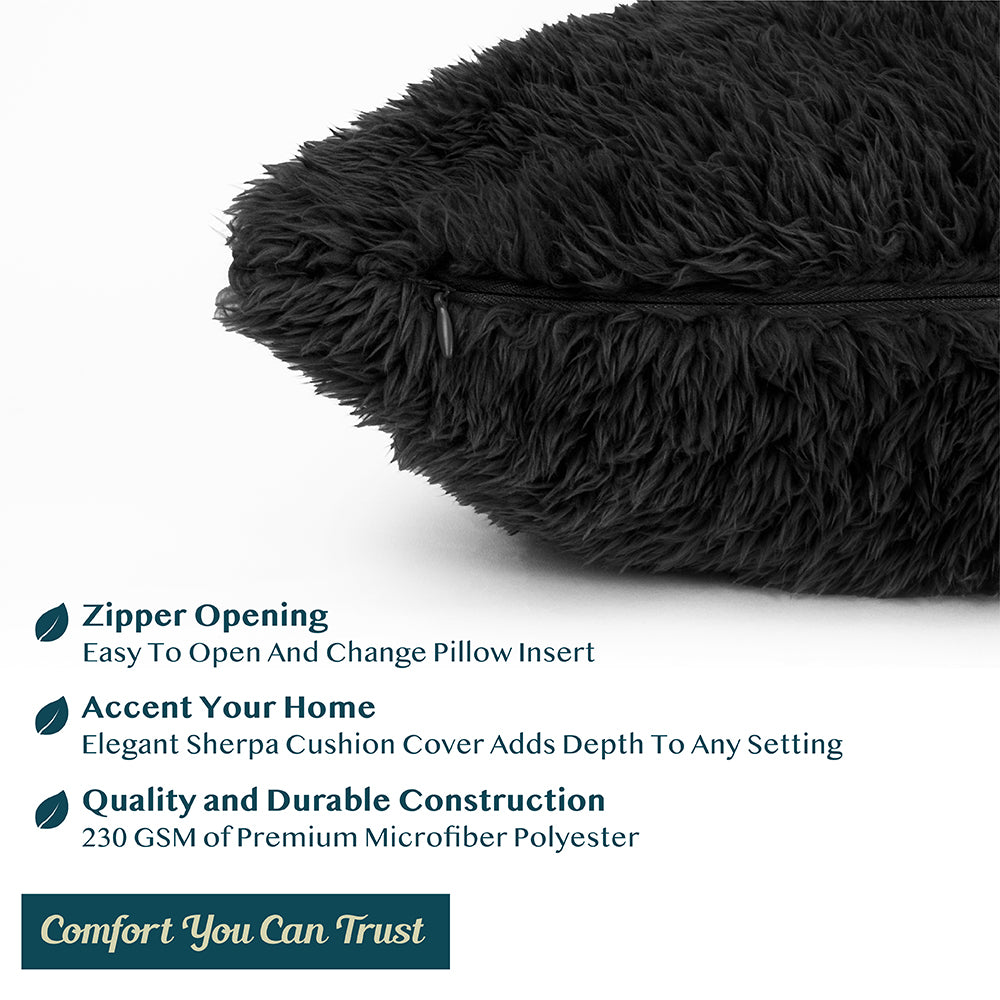 Sherpa Fleece Pillow Cover - Set of 2