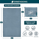 Airplane Fleece Travel Blanket Pillow