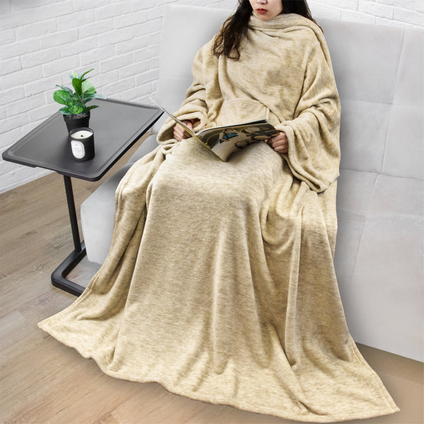 Blanket with Sleeves - Patch Pocket