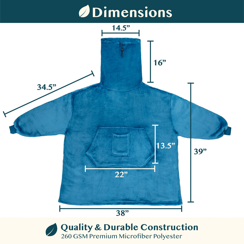 Neck Warmer Sweatshirt Hoodie Blanket