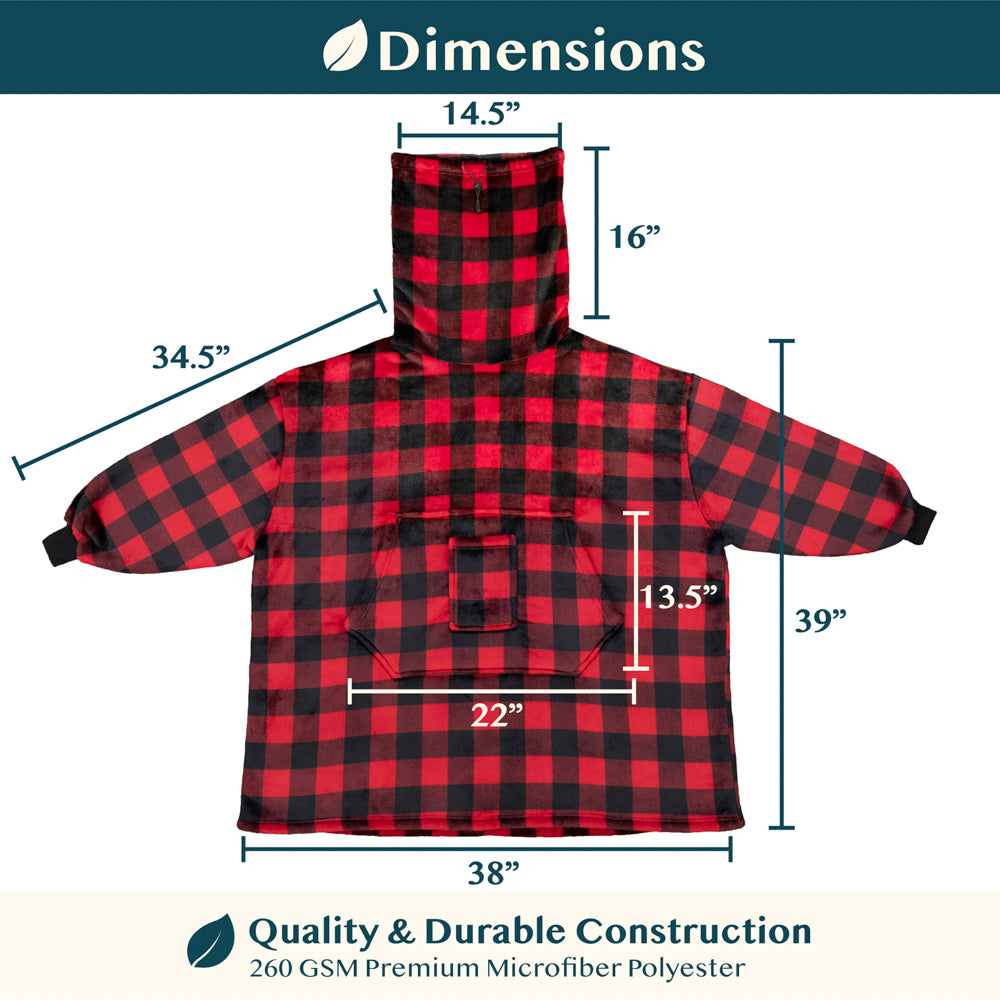 Neck Warmer Sweatshirt Hoodie Blanket