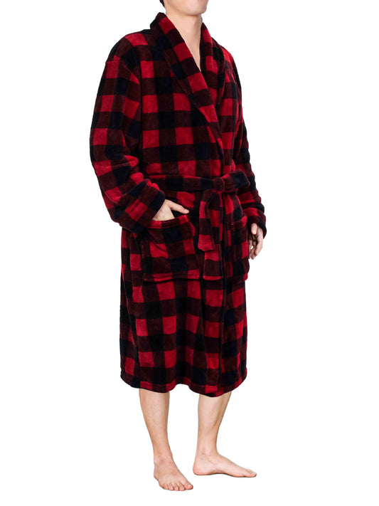 Men's Checkered Robe