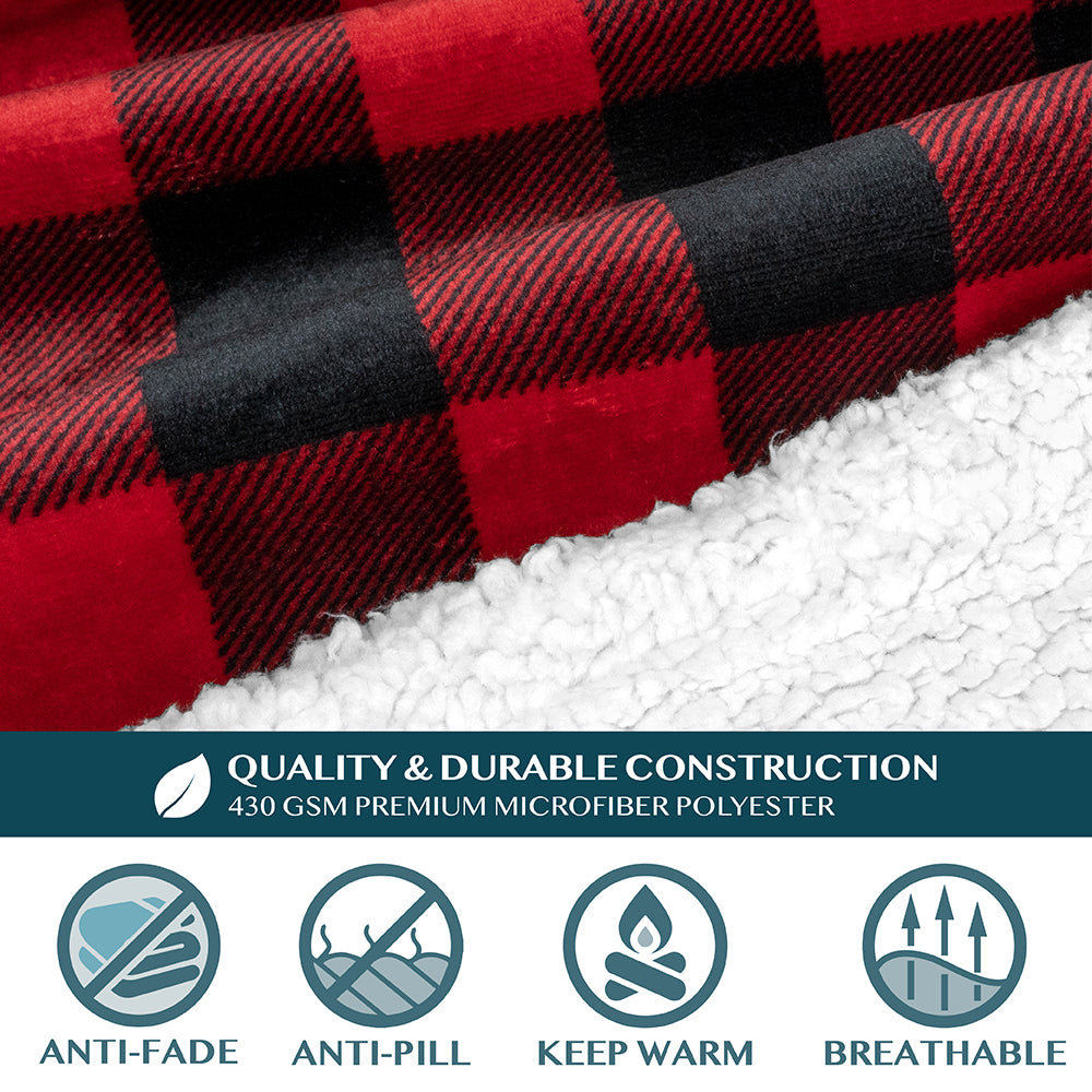 Blanket with Sleeves - Patch Pocket